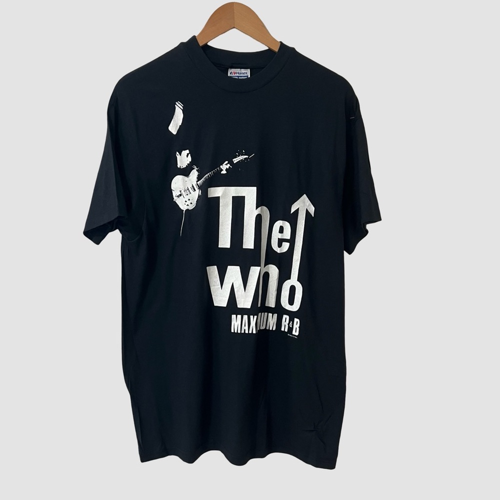 Vintage 1989 The Who "The Kids Are Alright Tour" Black/ White T-Shirt XL NWOT